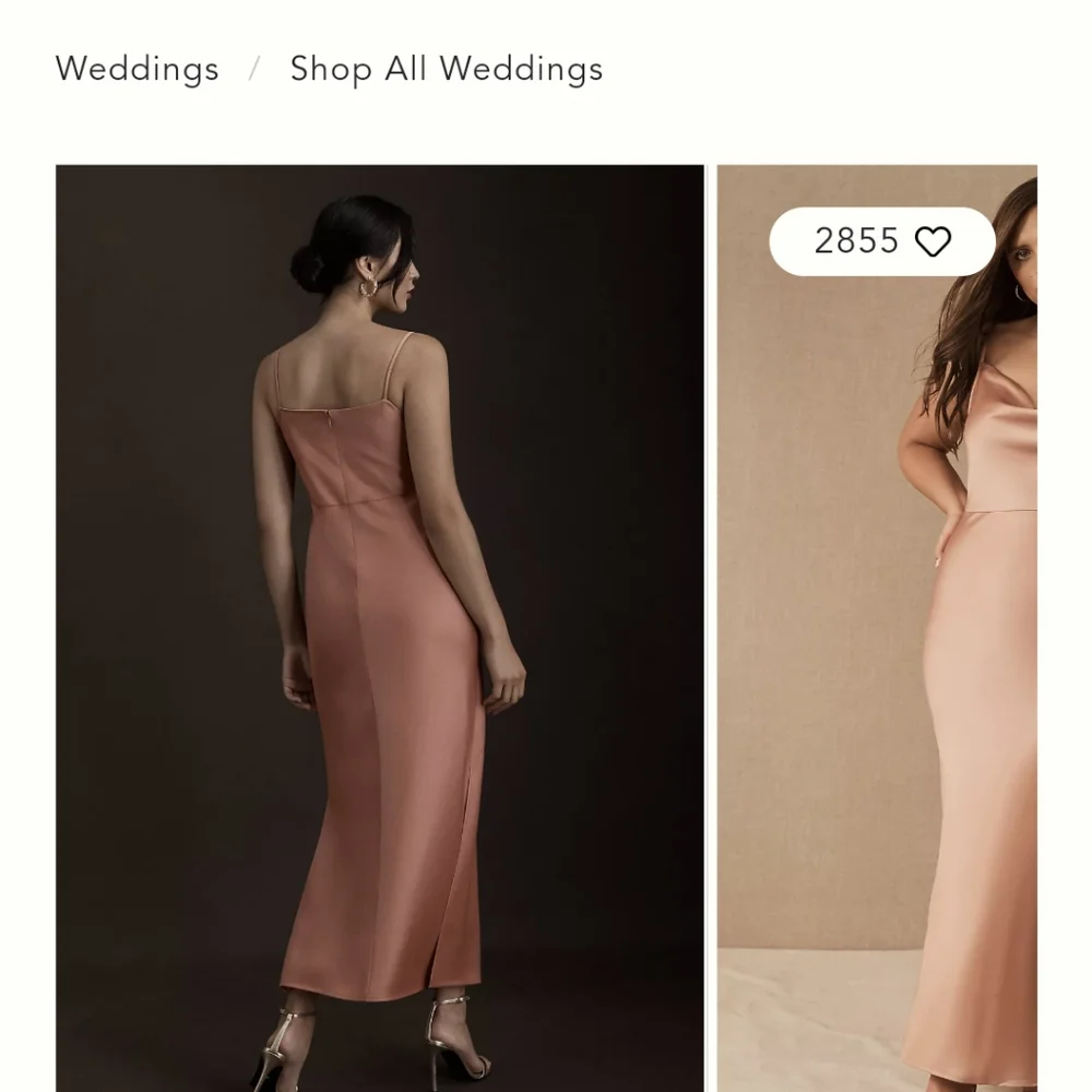 BHLDN Cali Satin Cowl-Neck Midi Slip Dress size 16 - Picture 4 of 6